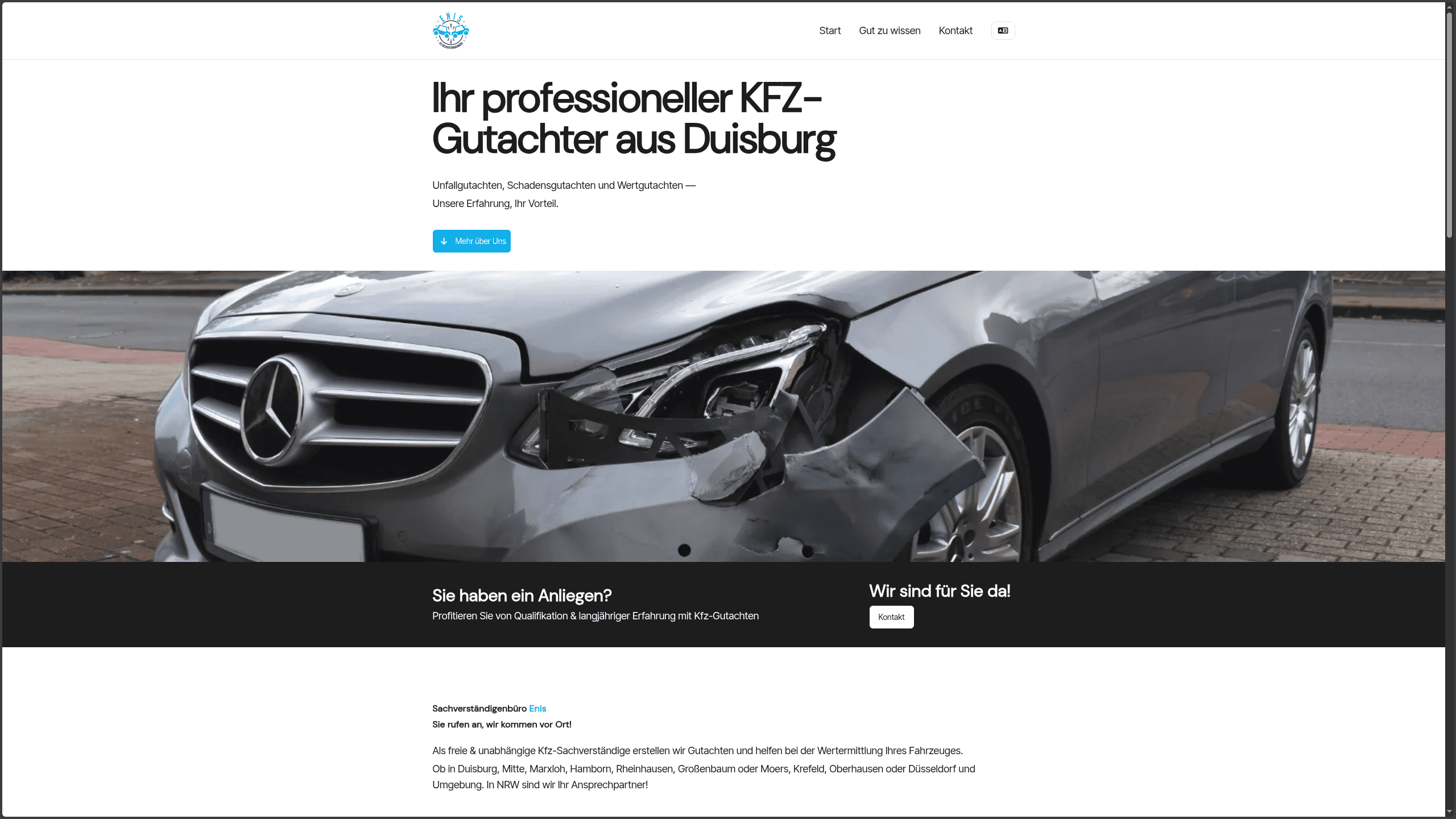 svb-enis website mockup